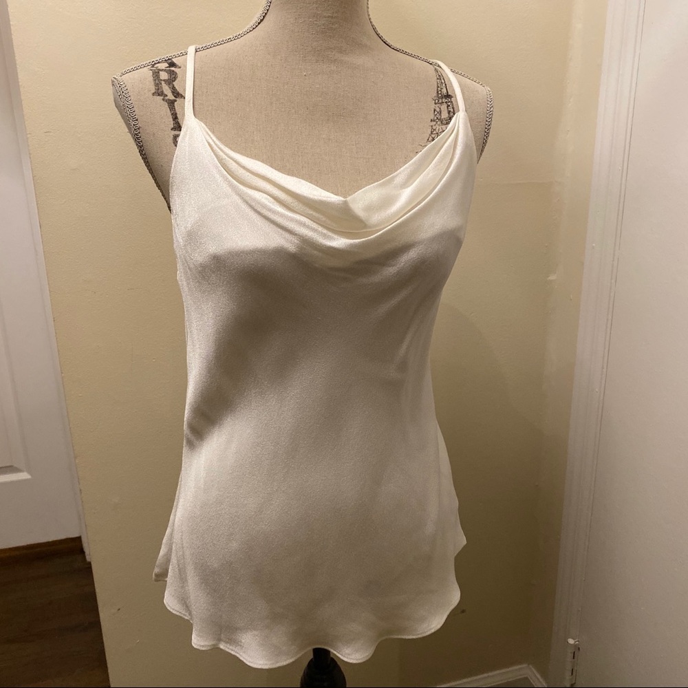 Do + Be White Cowl Neck Tank Top